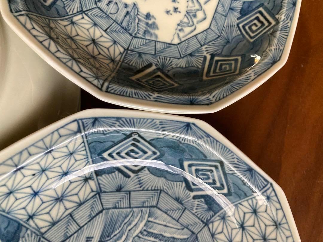 高麗青磁 金福漢作 大中小3枚皿セット 高麗青磁金福漢作大中小3枚皿セット